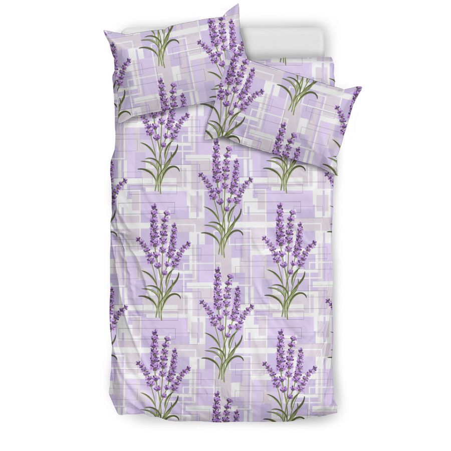 Lavender Pattern Theme Bedding Set