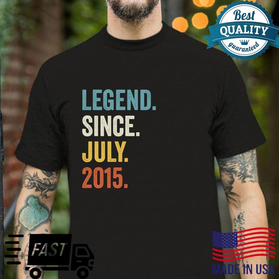 Legend Since July 2015 7 Geburtstag Langarmshirt Shirt