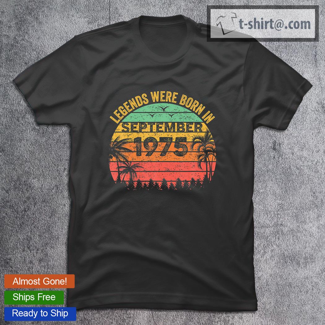 Legends Were Born In September 1950 71Th Birthday T-Shirt
