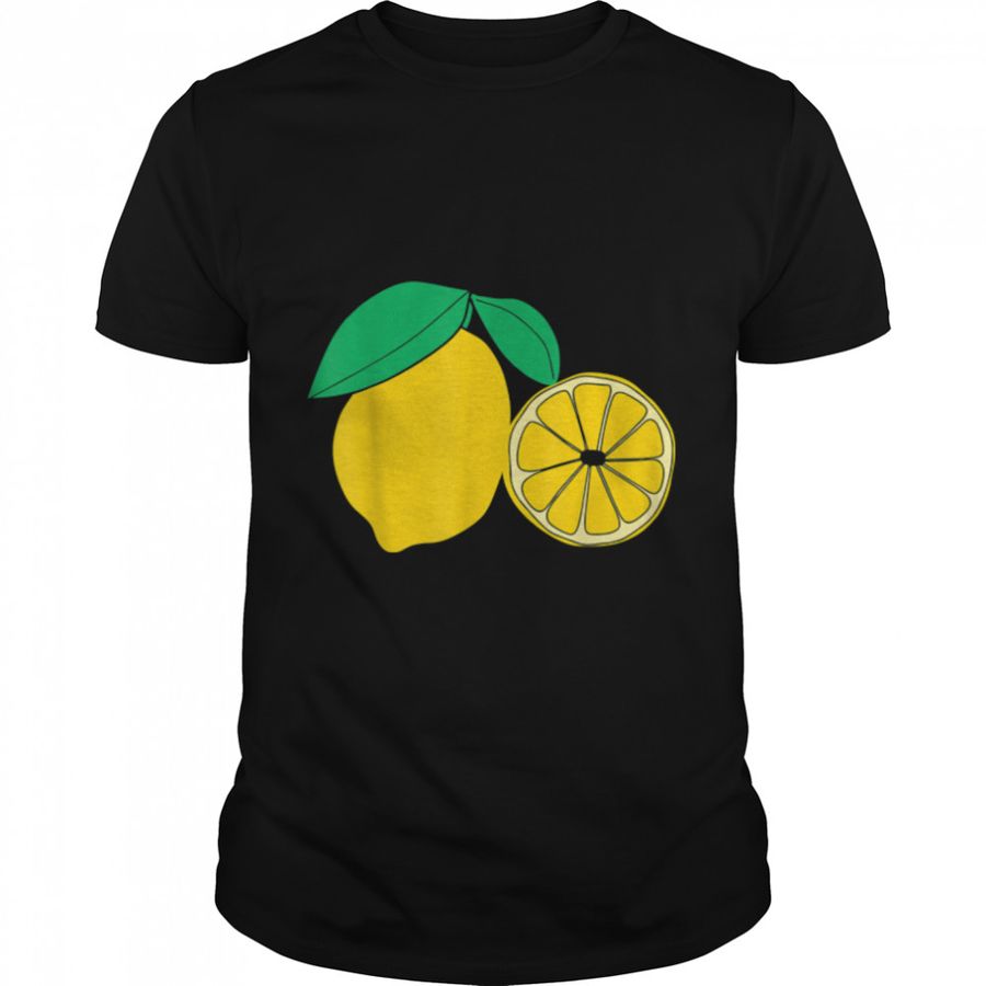 Lemon Fruit Vegan Lazy Halloween Costume T-Shirt B0B7F2Q9N3