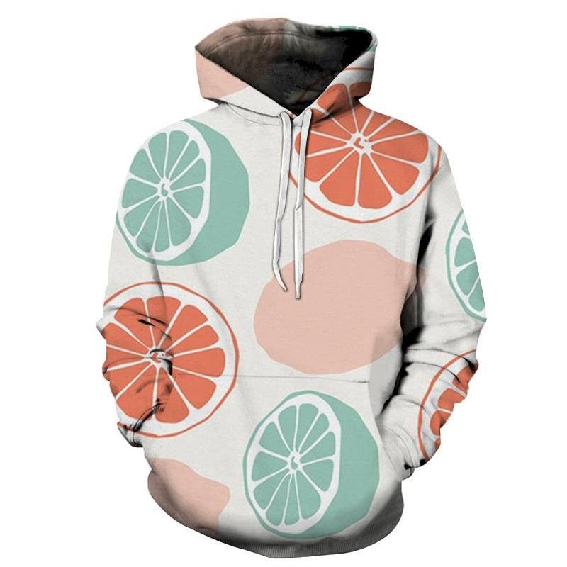 Lemons Oranges 3D Sweatshirt Hoodie Pullover Custom