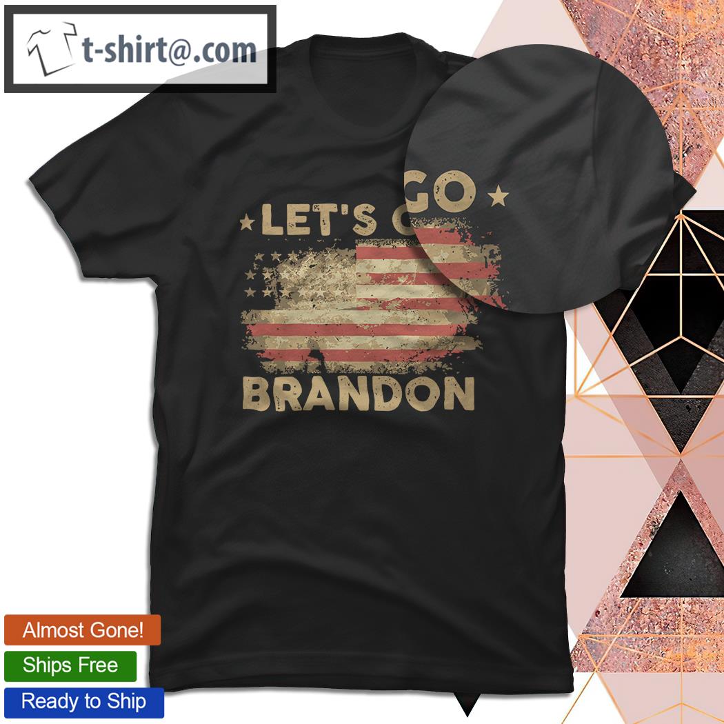 Let’s go brando American flag t-shirt