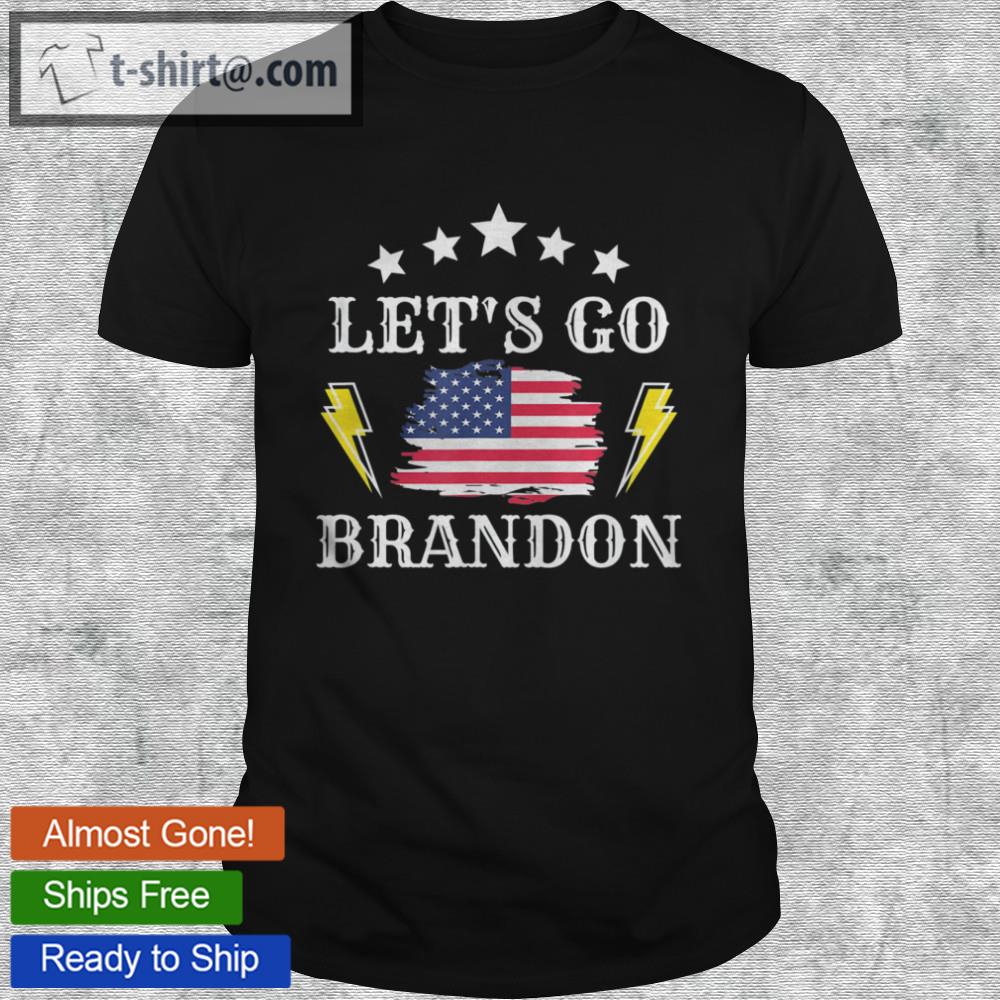 Let’s go brandon with american flag shirt
