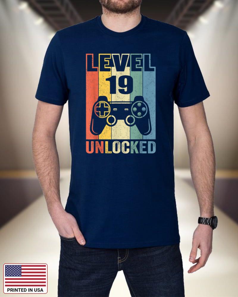 Level 19 Unlocked Shirt Funny Video Gamer 19th Birthday Gift_1 c4Y4y