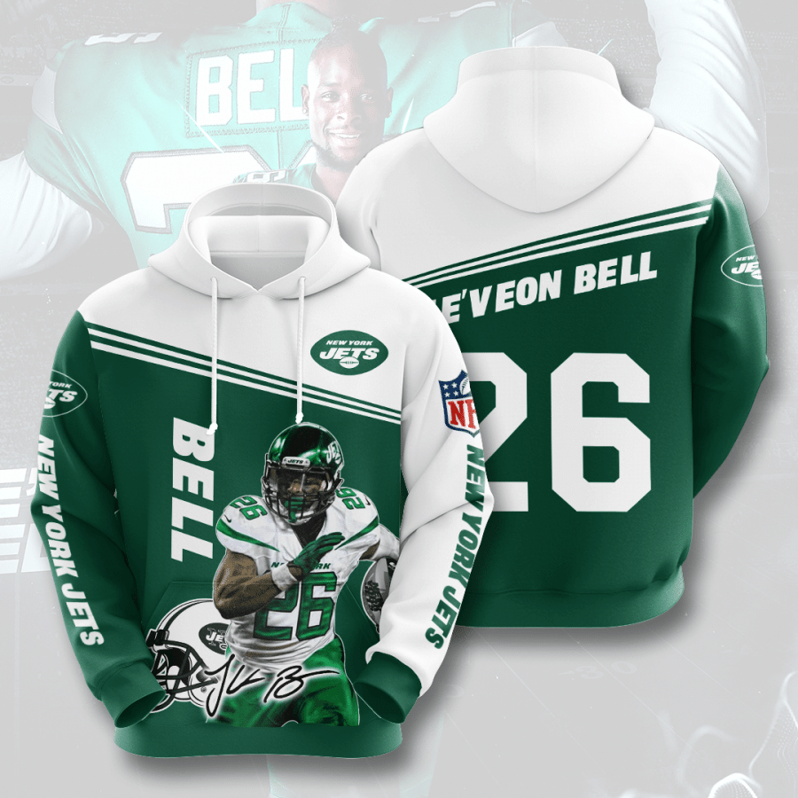 Leveon Bell New York Jets New York Jets 3D Hoodie Sweatshirt