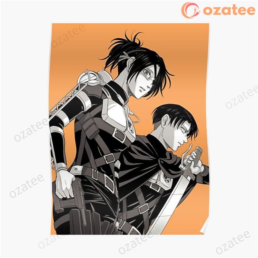 Levi And Hange – Attack On Titan Art Poster Print Home Printing Gift Canvas