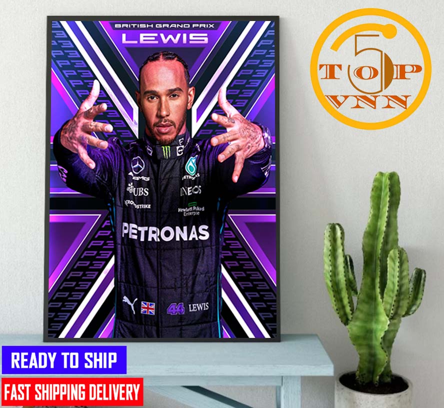 Lewis Hamilton British GP 2022 Home Decoration Poster Canvas