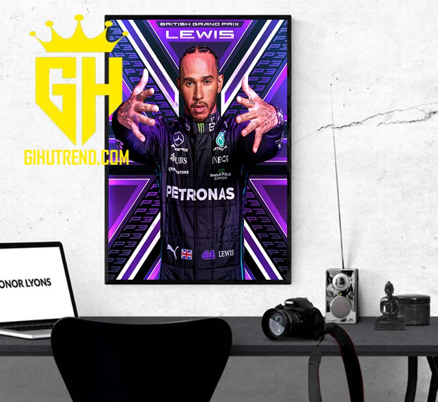 Lewis Hamilton British GP 2022 Poster Canvas