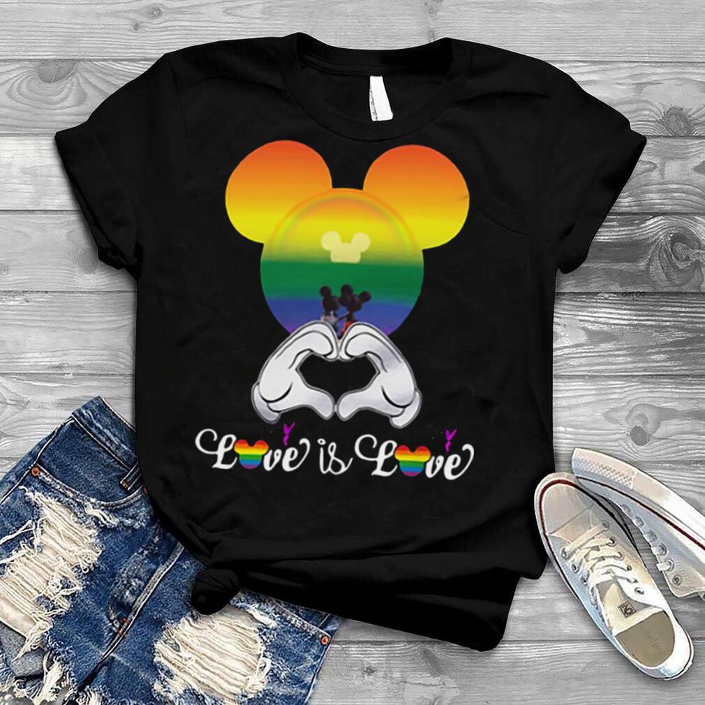 LGBT Mickey Mouse Disney love is love shirt