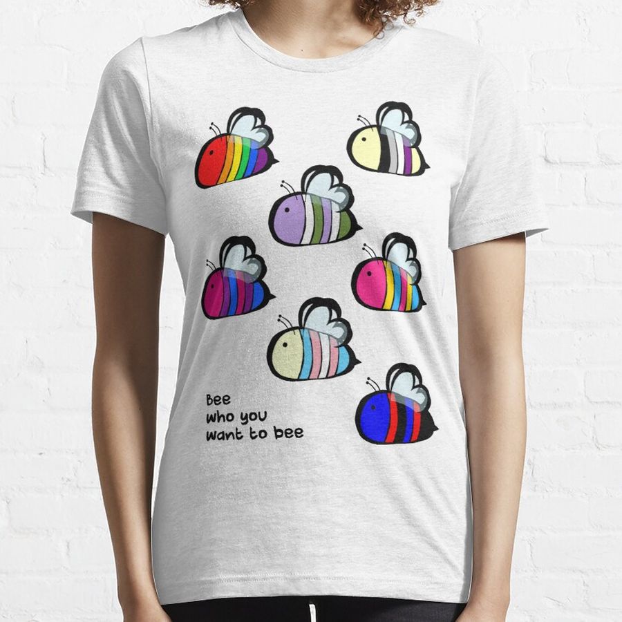 LGBT Pride Bee Swarm Essential T-Shirt