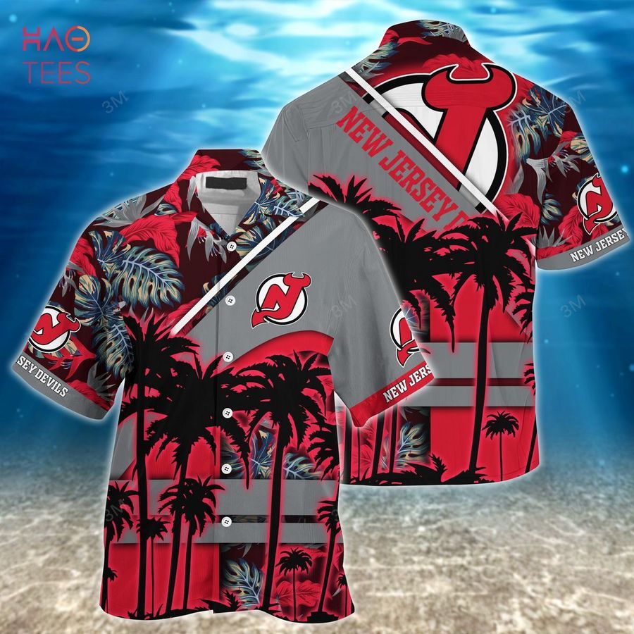 [LIMITED] New Jersey Devils NHL-Summer Hawaiian Shirt And Shorts, For Fans This Season