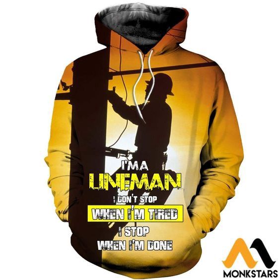 Lineman Clothes Pullover And Zip Pered Hoodies Custom 3D Lineman Clothes Graphic Printed 3D Hoodie All Over Print Hoodie For Men For Women
