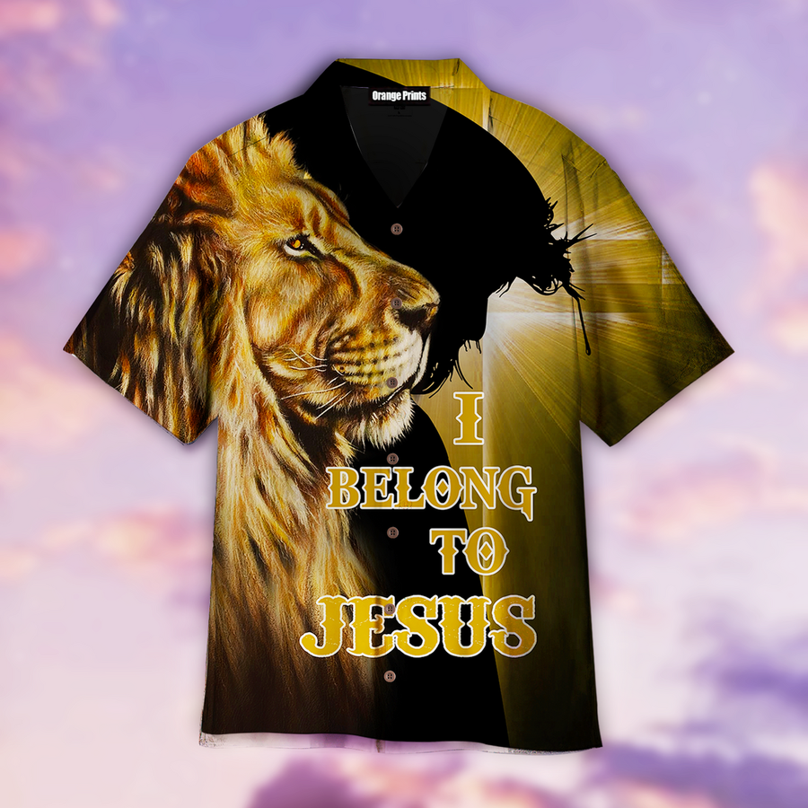 Lion Love Jesus Aloha Hawaiian Shirt.png
