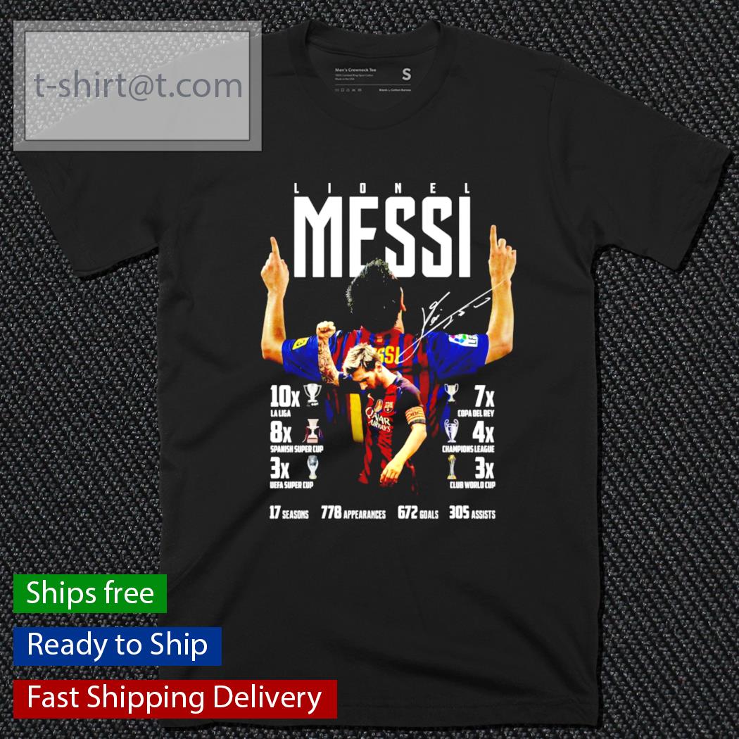 Lionel Messi Qatar Airways signature shirt