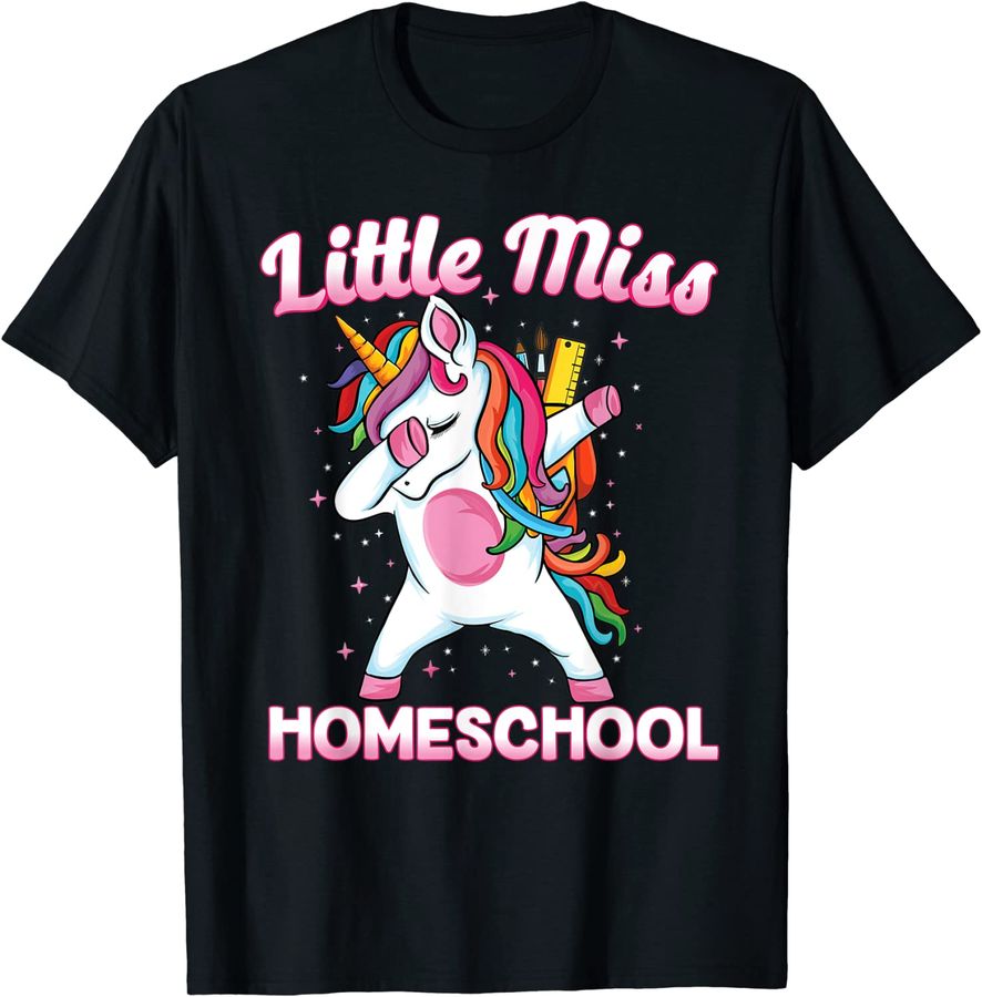 Little miss Dabbing unicorn First Day Of School Homeschool
