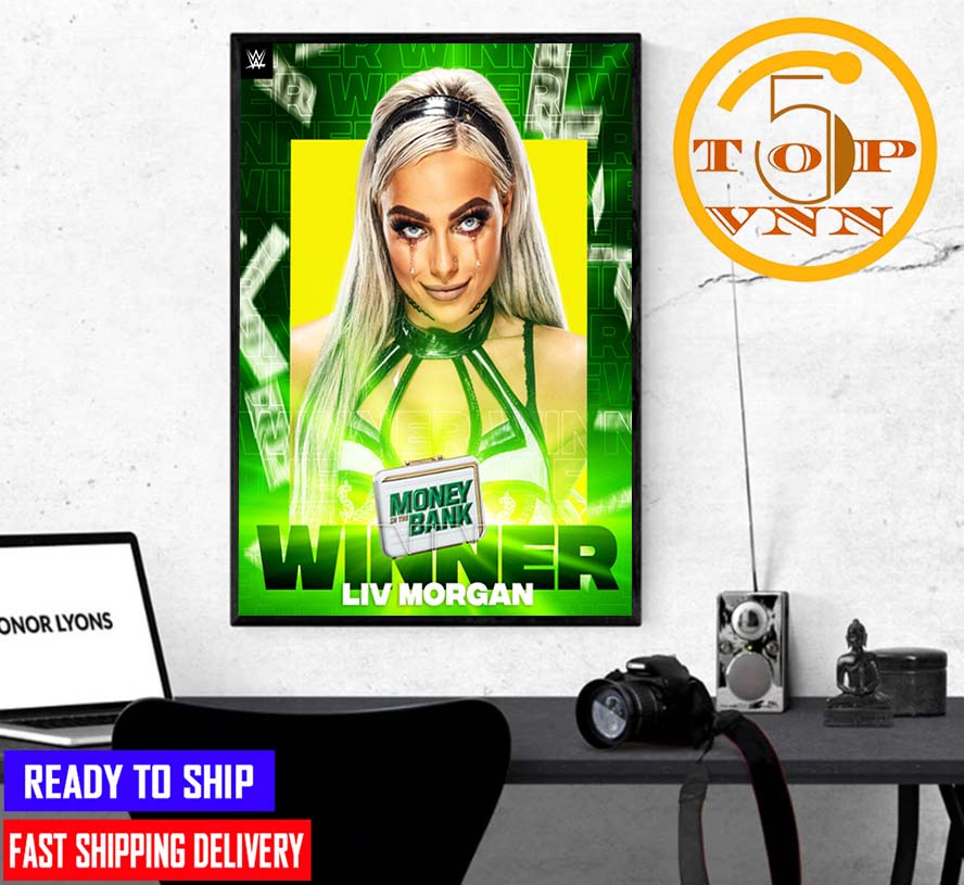 LIV Morgan Winner Money In The Bank 2022 Home Decoration Poster Canvas