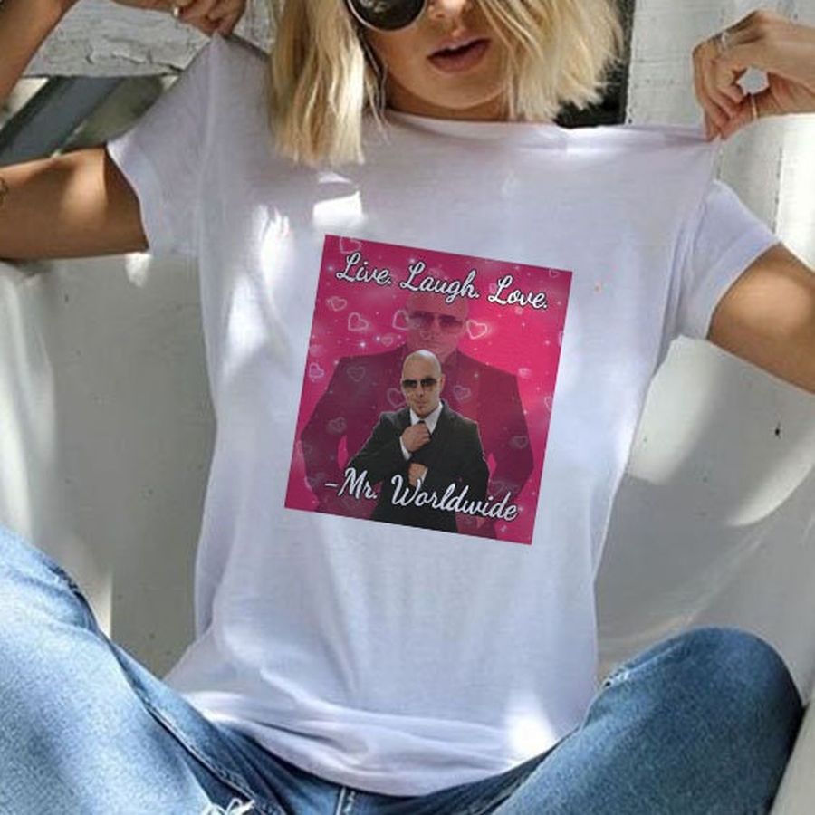 Live Laugh Love Unisex T-Shirt 8 Farben Mr. Worldwide Shirt