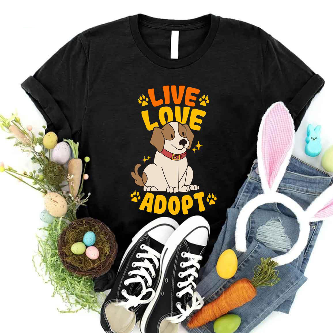 Live Love Adopt Dogs shirt