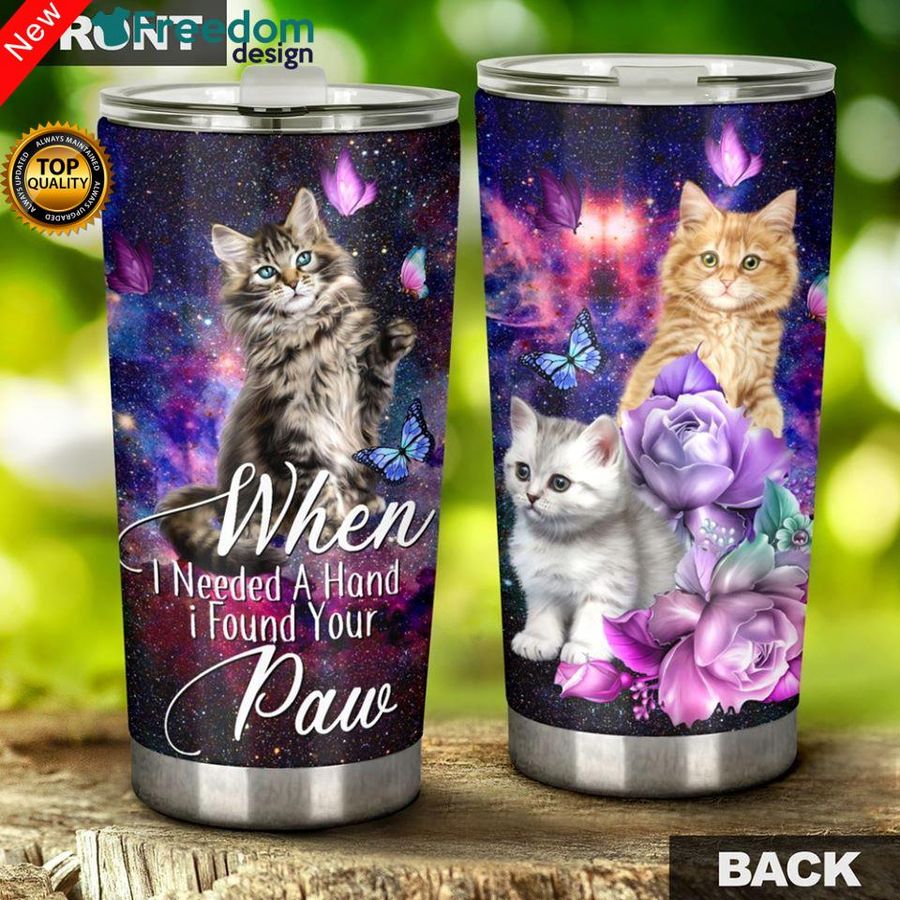 ln Cat I Found Your Paw Tumbler Stainless Steel Tumbler Cup 20oz, Tumbler Cup 30oz, Straight Tumbler 20oz