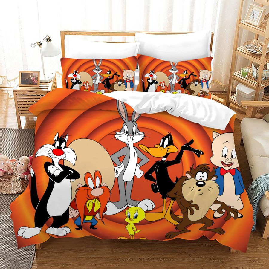 Looney Tunes That's All Bugs Bunny Single Bed Duvet Quilt Cover Bedding Set 