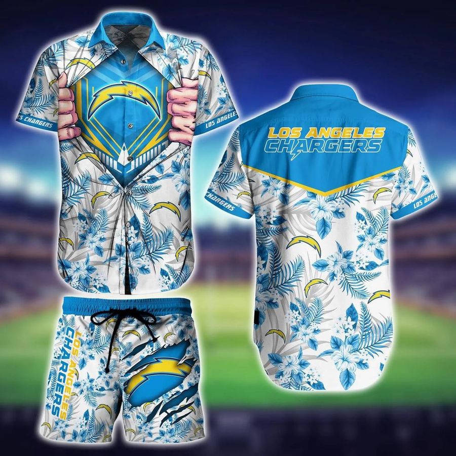 Los Angeles Chargers NFL Football Hawaiian Shirt And Short New Trends Summer For Big Fans, Gift For Men Women
