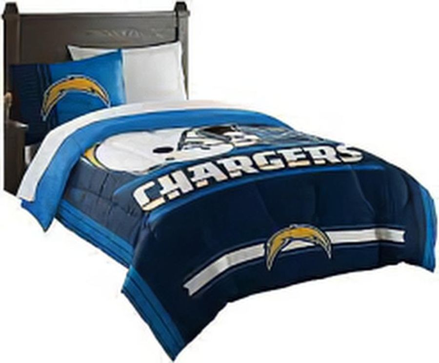 Los Angeles Chargers Nfl Logo Bedding Sports Bedding Sets Bedding