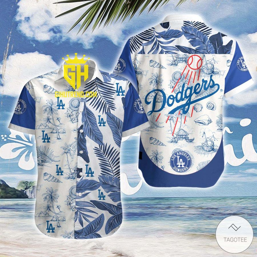 Los Angeles Dodgers Hawaiian Beach Shirt