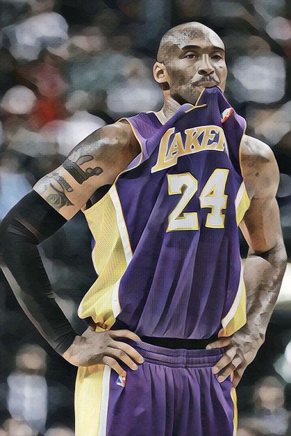 Los Angeles Lakers Kobe Bryant 3 Art Print by Joe Hamilton