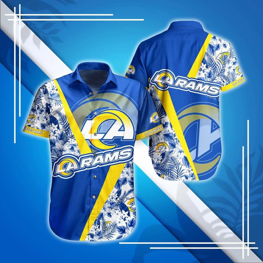Los Angeles Rams NFL Hawaiian Shirt And Short Style Hot Trending Summer For Awesome Fans