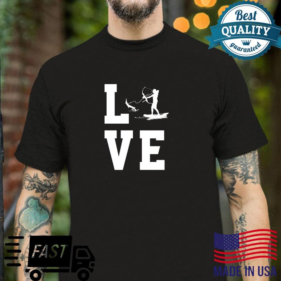 Love Bowfishing Kostüm Archer Fischjagd Shirt