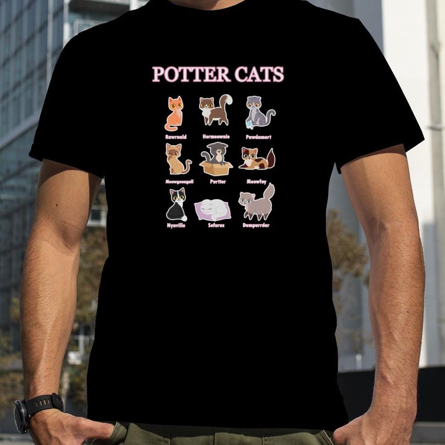 Love Cat Potter Cats   Classic T Shirt