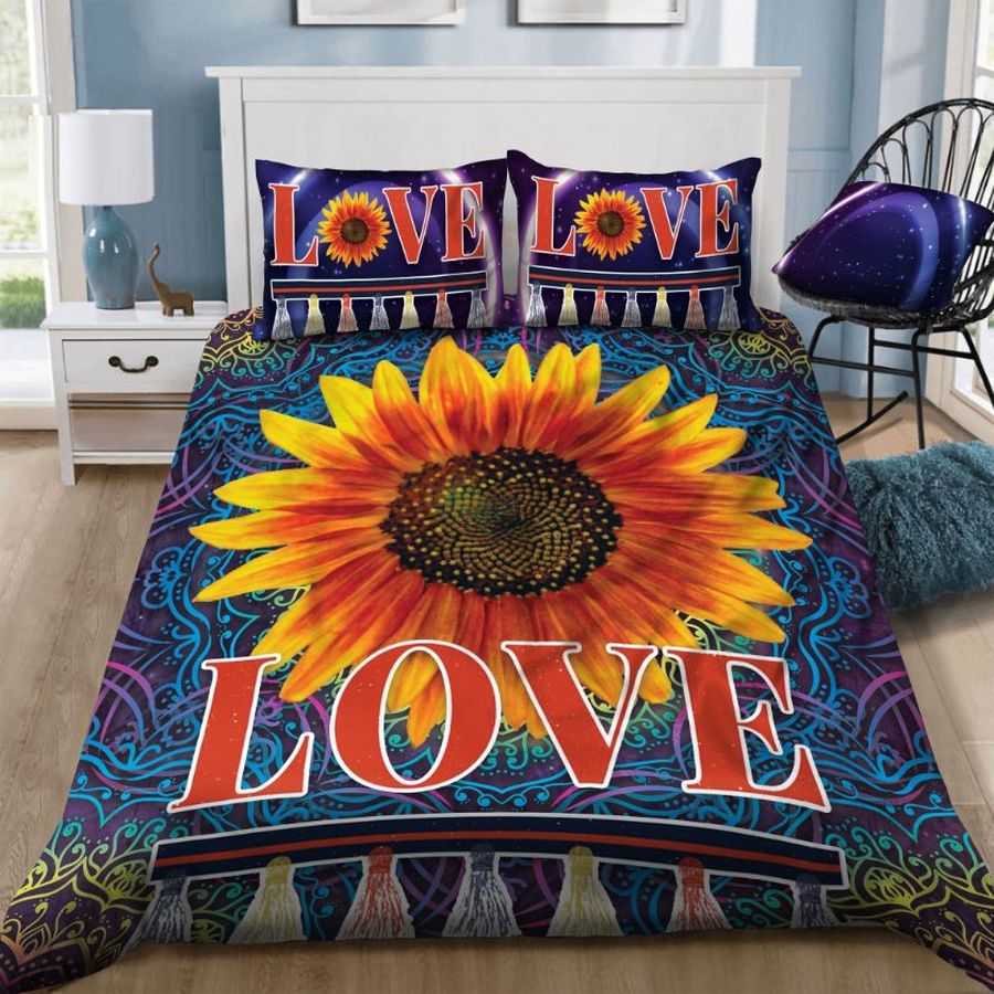 Love Sunflower Mandala Cotton Bedding Sets