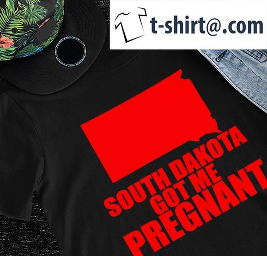 Lucca South Dakota got me Pregnant State Map shirt