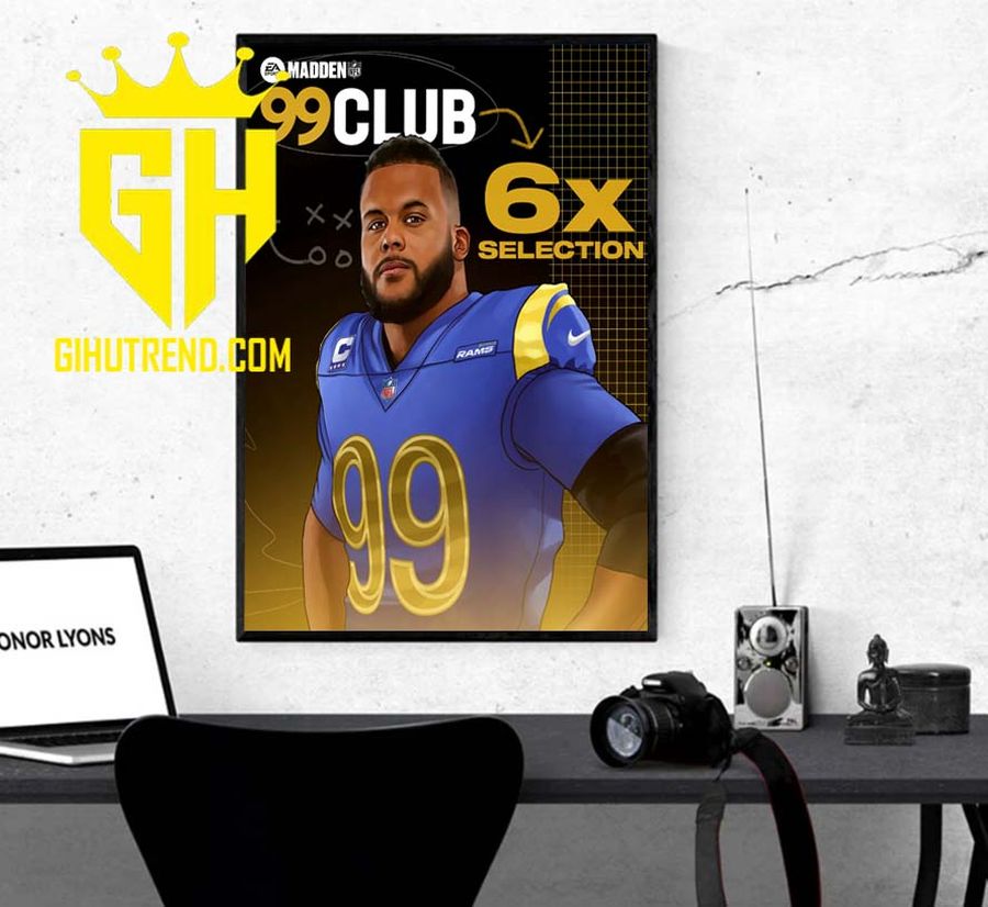 Madden NFL Aaron Donald 99 Club Poster Canvas