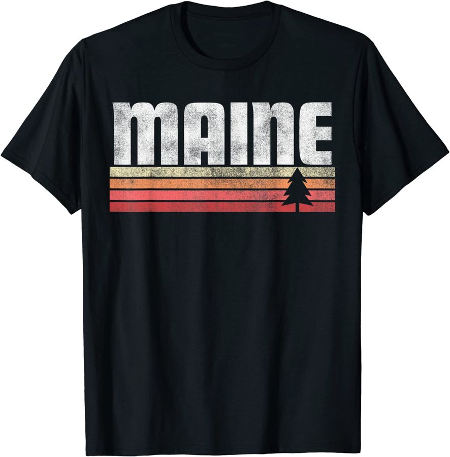 Maine Retro Style Vintage Shirt 70s 80s 90s Gift Men Women