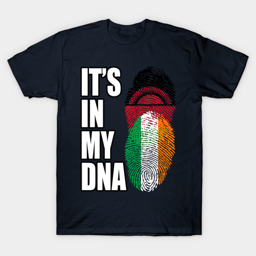 Malawian And Irish Mix Heritage DNA Flag T-shirt, Hoodie, SweatShirt, Long Sleeve.png