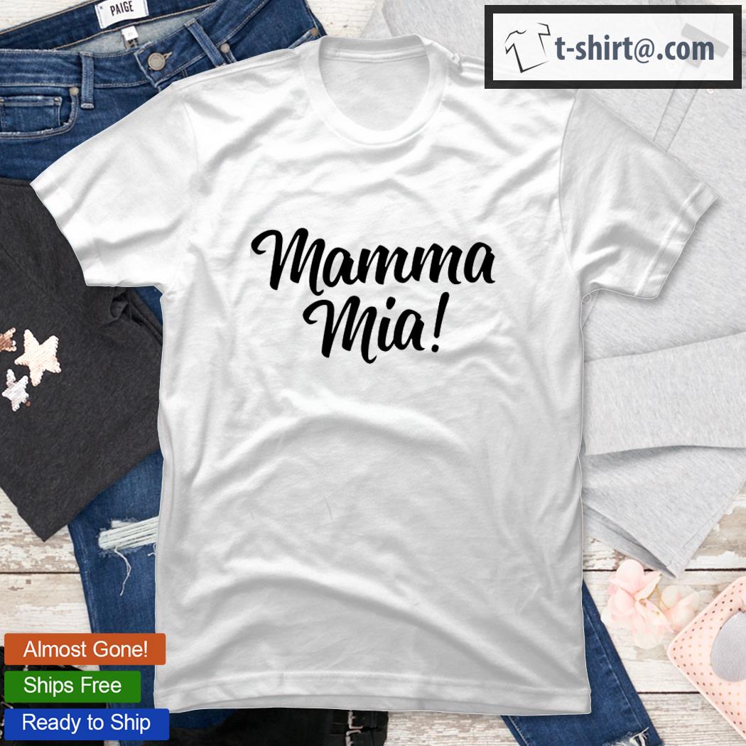 Mamma Mia Cute Italian Raglan Baseball Shirt
