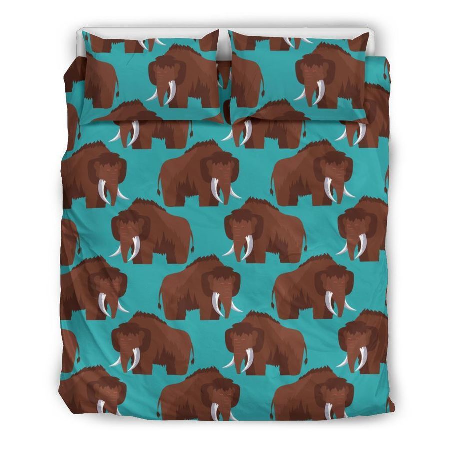 Mammoth Blue Pattern Print Duvet Cover Bedding Set