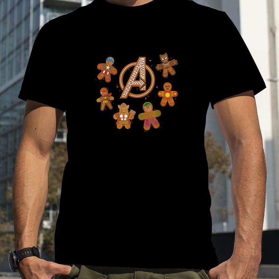 Marvel Avengers Gingerbread Cookies Holiday T Shirt