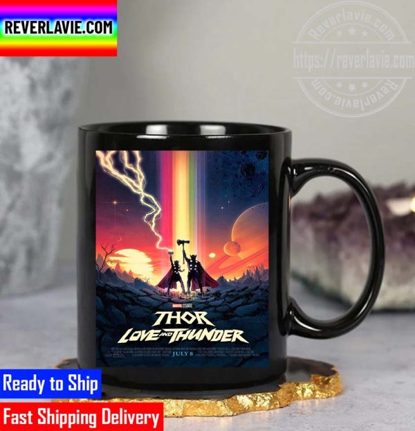 Marvel Studios Thor Love And Thunder New Official Poster Style Coffee Mug