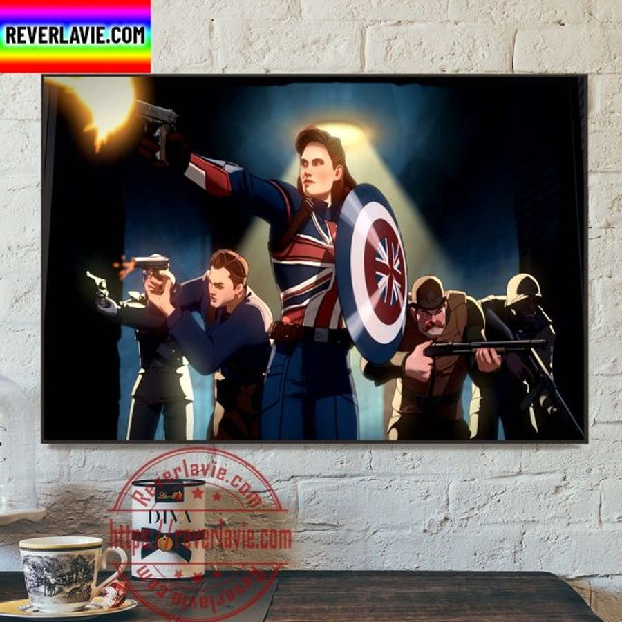 Marvel Studios What If Season 2 Captian Carter Fought The Hydra Stomper Home Decor Poster Canvas