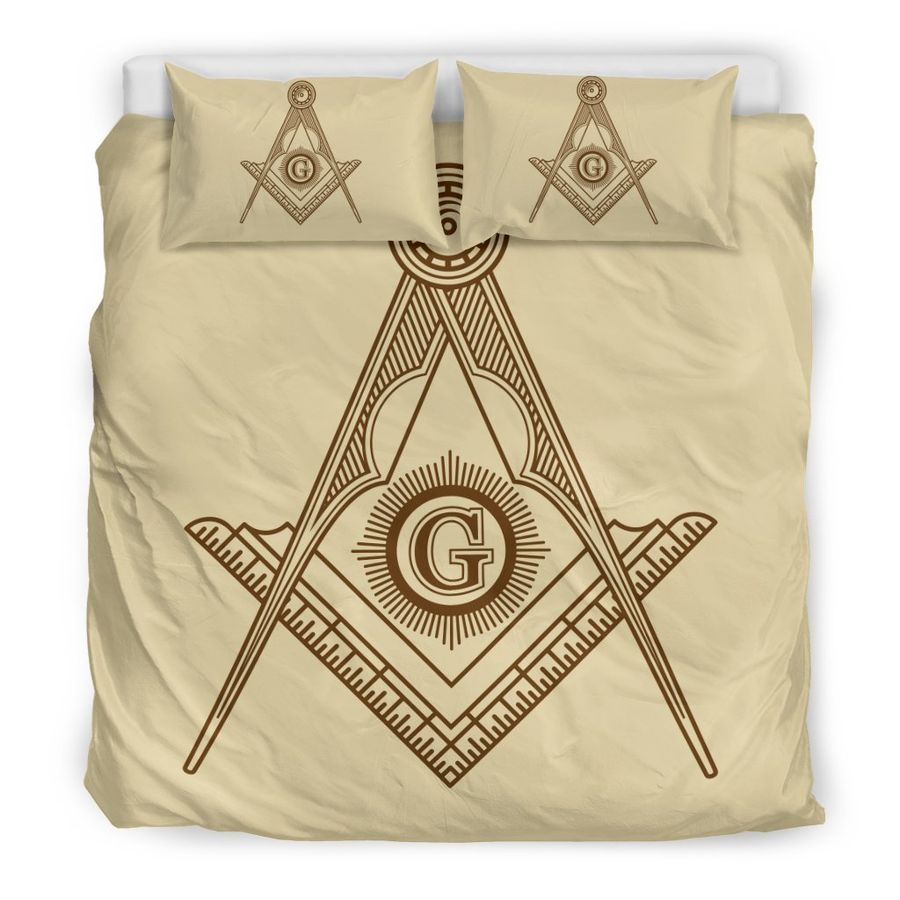 Masonic Freemason Duvet Cover Bedding Set