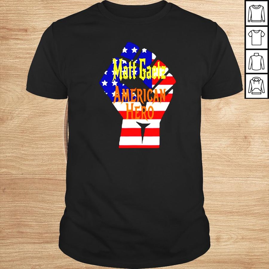 Matt Gaetz American hero USA flag shirt