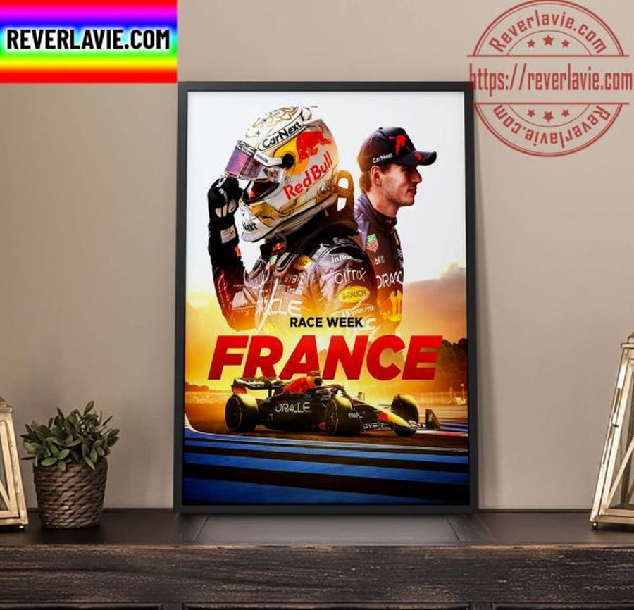 Max Verstappen Le Castellet French GP Home Decor Poster Canvas