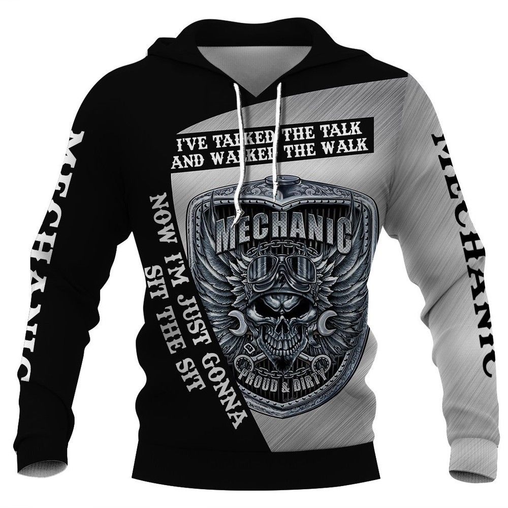 Mechanic Proud And Dirty 3D Hoodie For Men For Women All Over Printed Hoodie