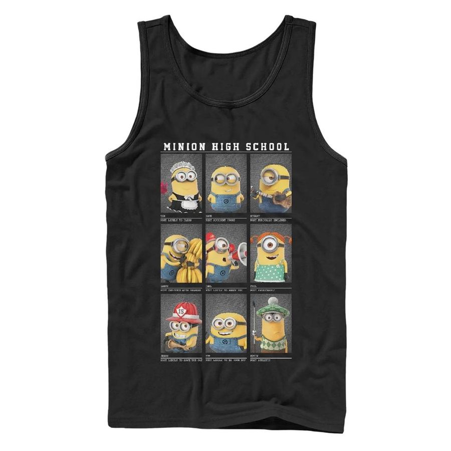 Men’s Despicable Me Minion High School Yearbook Tank Top