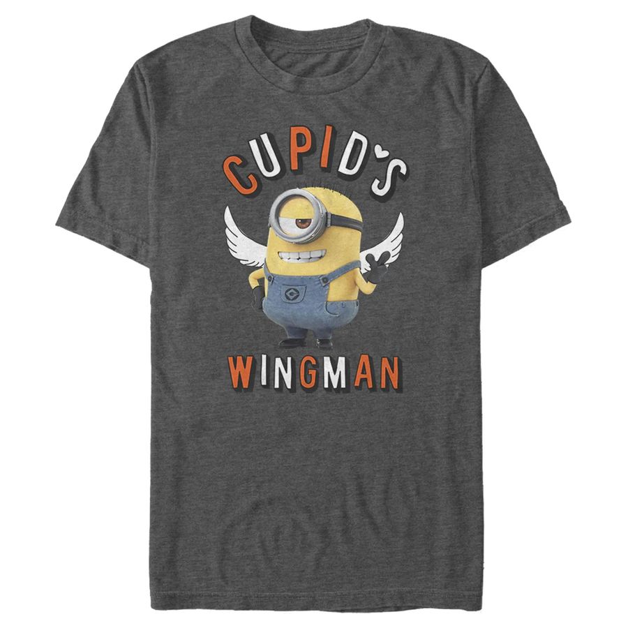 Men’s Despicable Me Minions Cupid’s Wingman Valentine’s T-Shirt