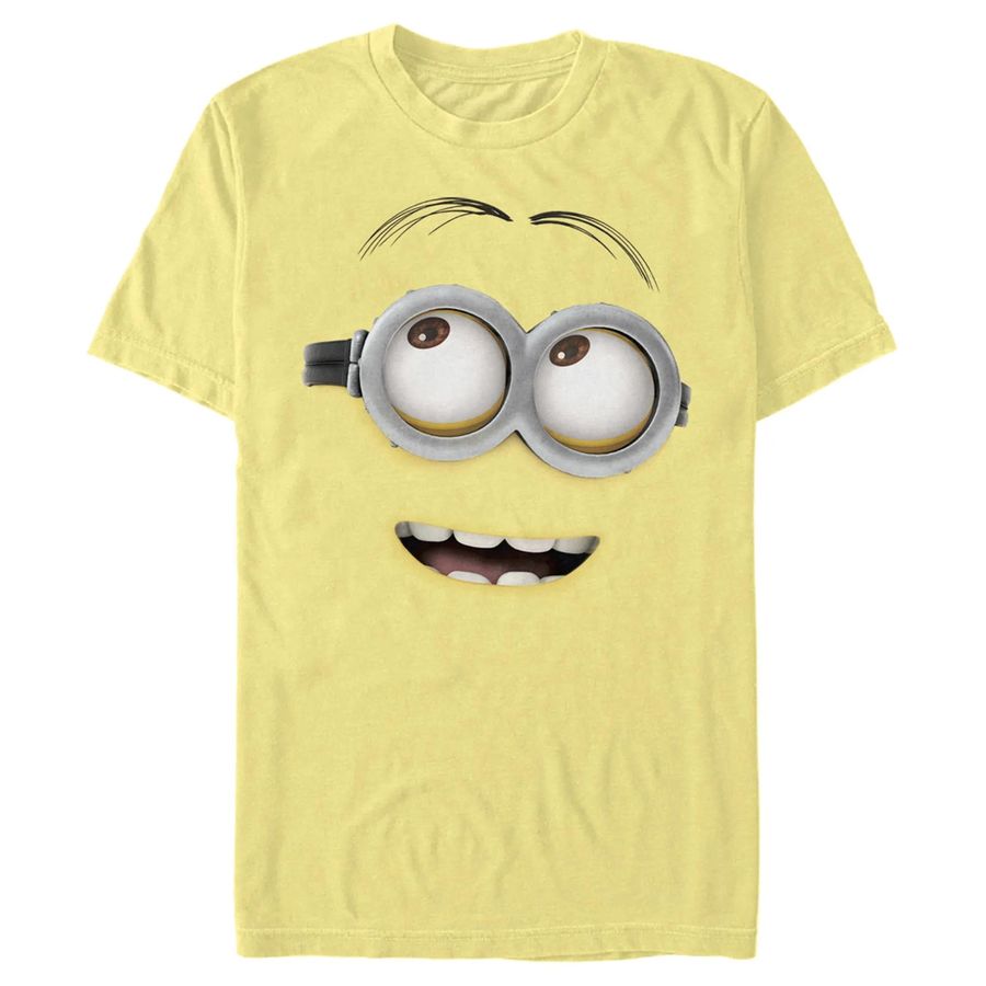 Men’s Despicable Me Minions Open Smile Dave Big Face T-Shirt