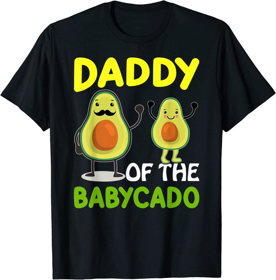 Mens Daddy Of The Babycado Funny Avocado Dad Father's Day