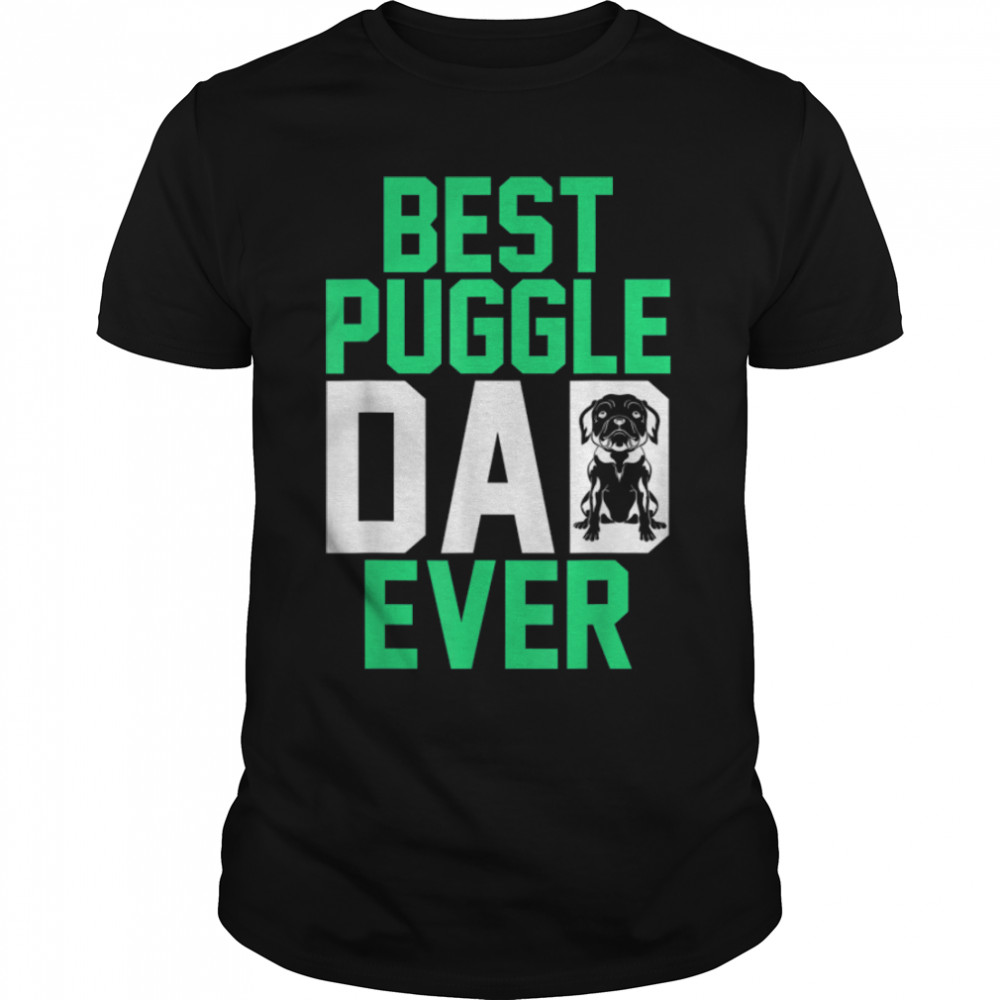 Mens Pet Owner Animal Dog Lover Daddy Best Puggle Dad Ever Puggle T-Shirt B0B7F67FBV